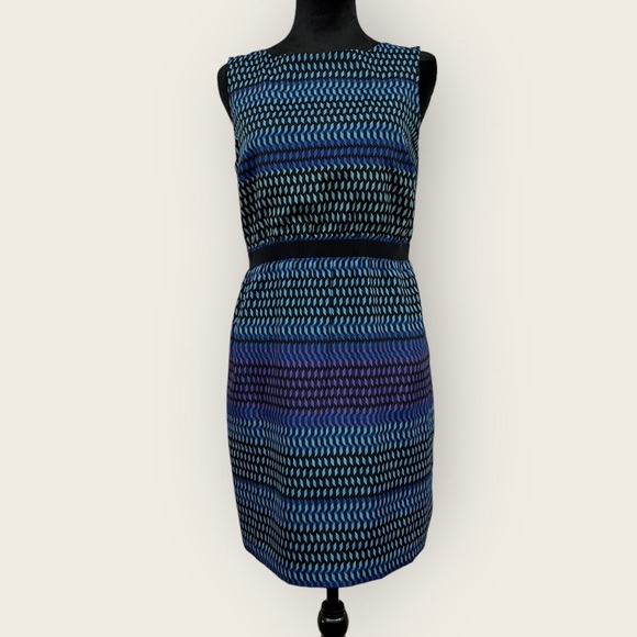 Loft Ann Taylor Small Geometric Tank Dress - Picture 3 of 8